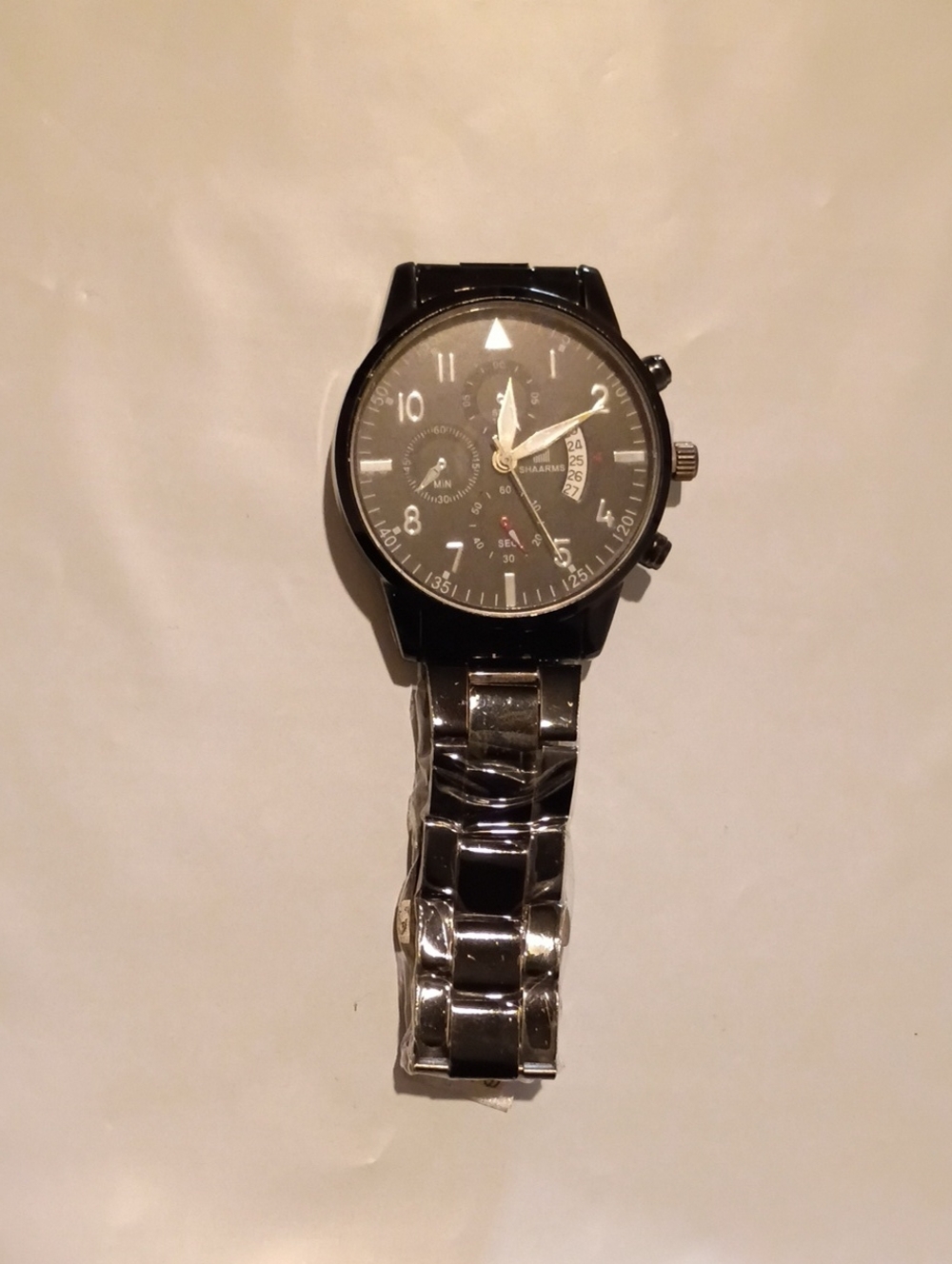 Men's Black Stainless Steel Watch - Shaarms